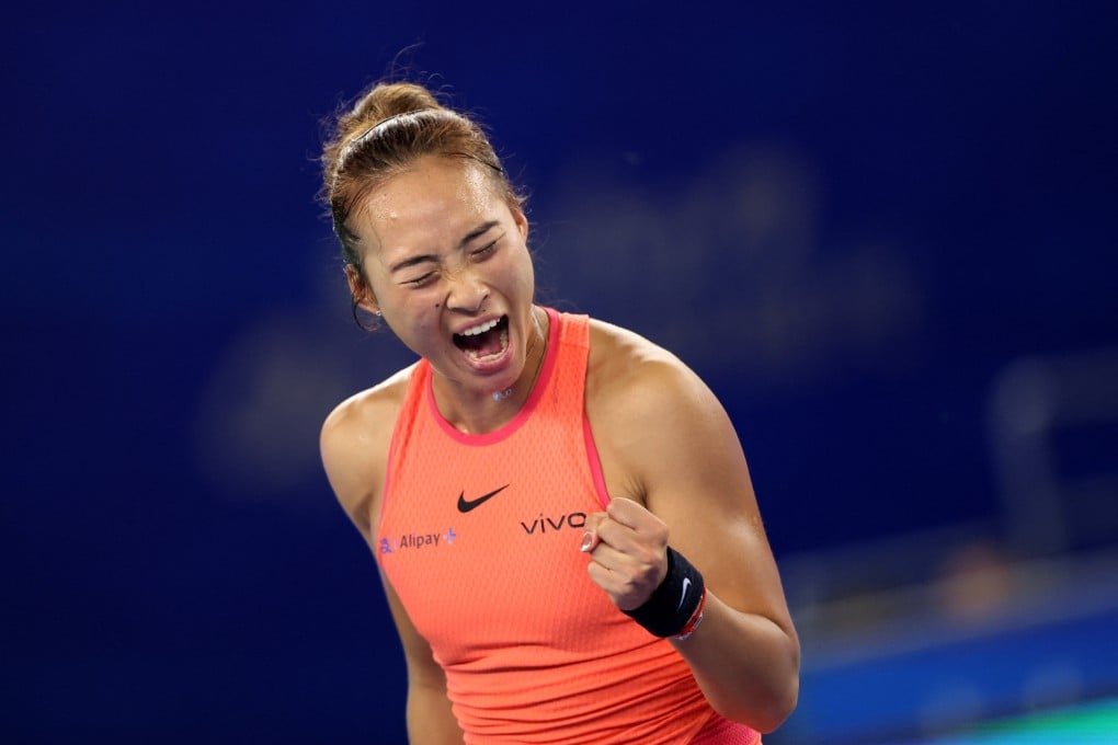 China’s Zheng Qinwen beat compatriot Wang Xinyu in what she described as a tough semi-final. Photo: Reuters