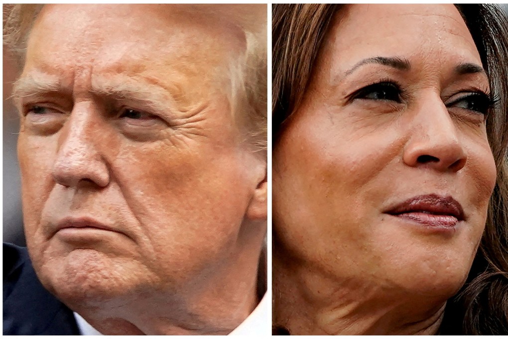 A prominent Chinese political scientist has argued that US-China economic relations will continue to deteriorate regardless of whether Donald Trump (left) or Kamala Harris (right) becomes the next US president. Photo: Reuters