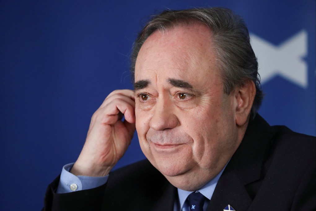 Scotland’s former First Minister Alex Salmond attends a campaign event in Ellon, Scotland, in April 2021. Photo: Reuters