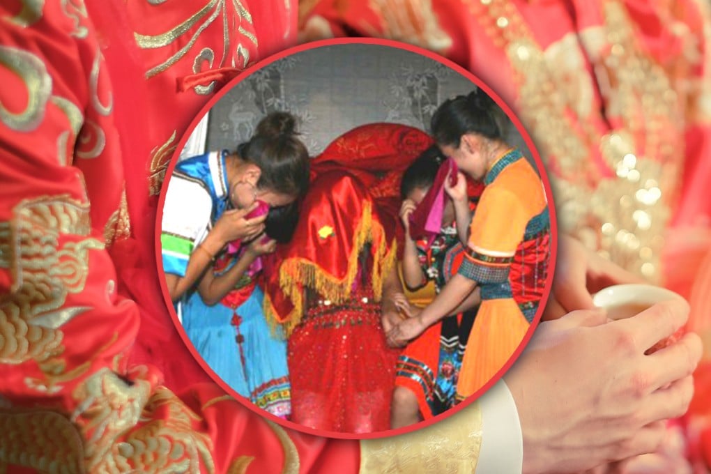 China’s “crying wedding” custom sees women sing farewell laments for the old life they are leaving behind. Photo: SCMP composite/Shutterstock/hunan.gov.cn