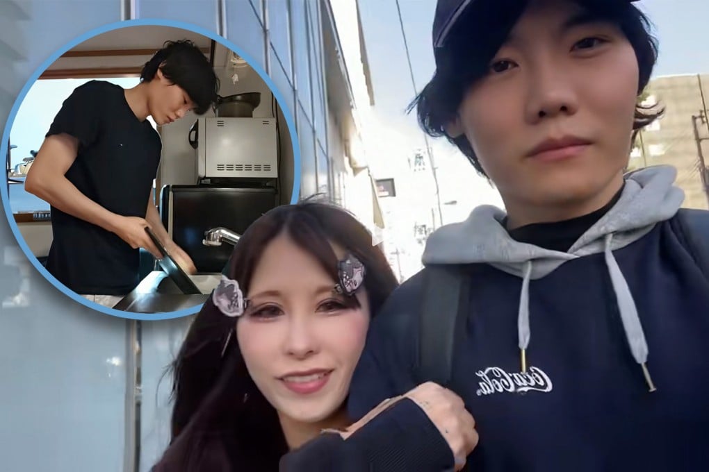 A Chinese man who admits to being a kept man is praised for his understanding and supportive nature towards his partner. Photo: SCMP composite/Douyin