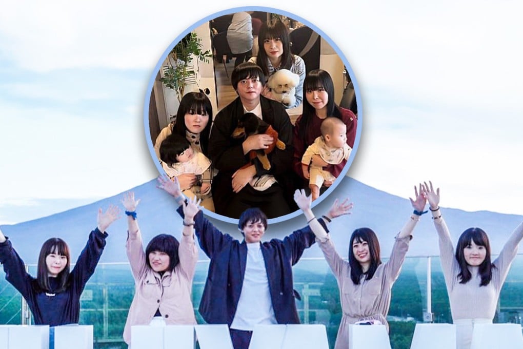 A man in Japan with four wives and two girlfriends aims to father 54 children, and become a so-called “god of marriage”. Photo: SCMP composite/X.com