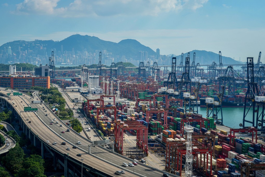 The container terminal in Kwai Chung, where HK$40 million worth of contraband goods was seized by customs on October 2. Photo: Sam Tsang
