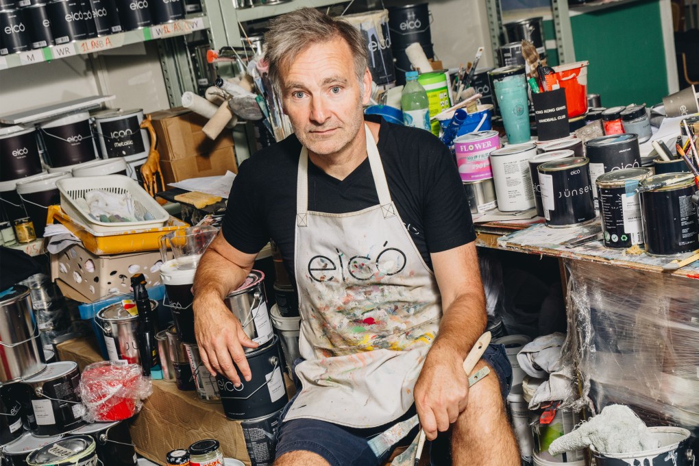 Joakim Cimmerbeck poses for a portrait at his studio in Wong Chuk Hang, Hong Kong. Photo: Jocelyn Tam