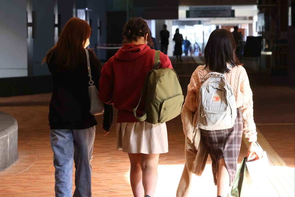Students on a university campus in December 2022. A 2021 survey revealed that nearly 60 per cent of young people aged 15 to 30 expressed a desire to leave Hong Kong. Photo: Dickson Lee
