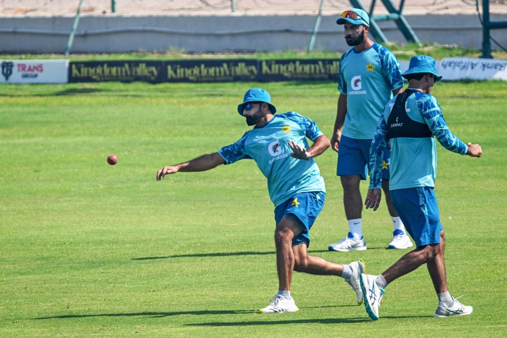 Spinners (from left) Zahid Mahmood, Sajid Khan and Noman Ali have been named a in Pakistan team chasing a series-levelling win. Photo: AFP