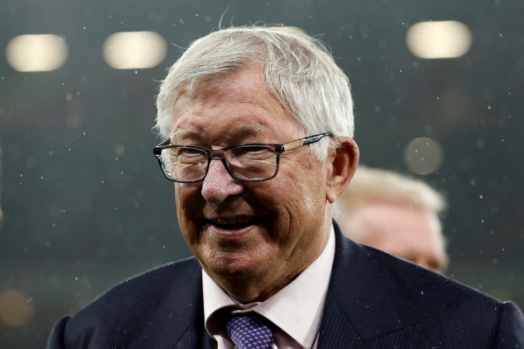 Former Manchester United manager Alex Ferguson before a Europa League match against FC Twente at Old Trafford in September. Photo: Reuters