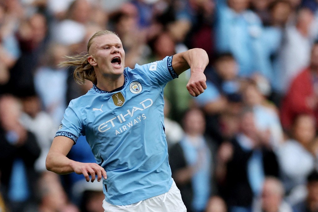 Manchester City’s Erling Haaland is the Premier League’s top scorer and faces bottom side Wolves at the weekend. Photo: Reuters