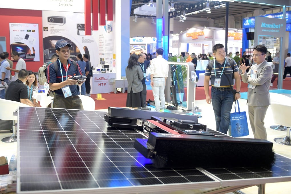 At the autumn edition of China’s largest trade exhibition, the country’s electric vehicles and green tech were among the most popular attractions. Photo: Xinhua
