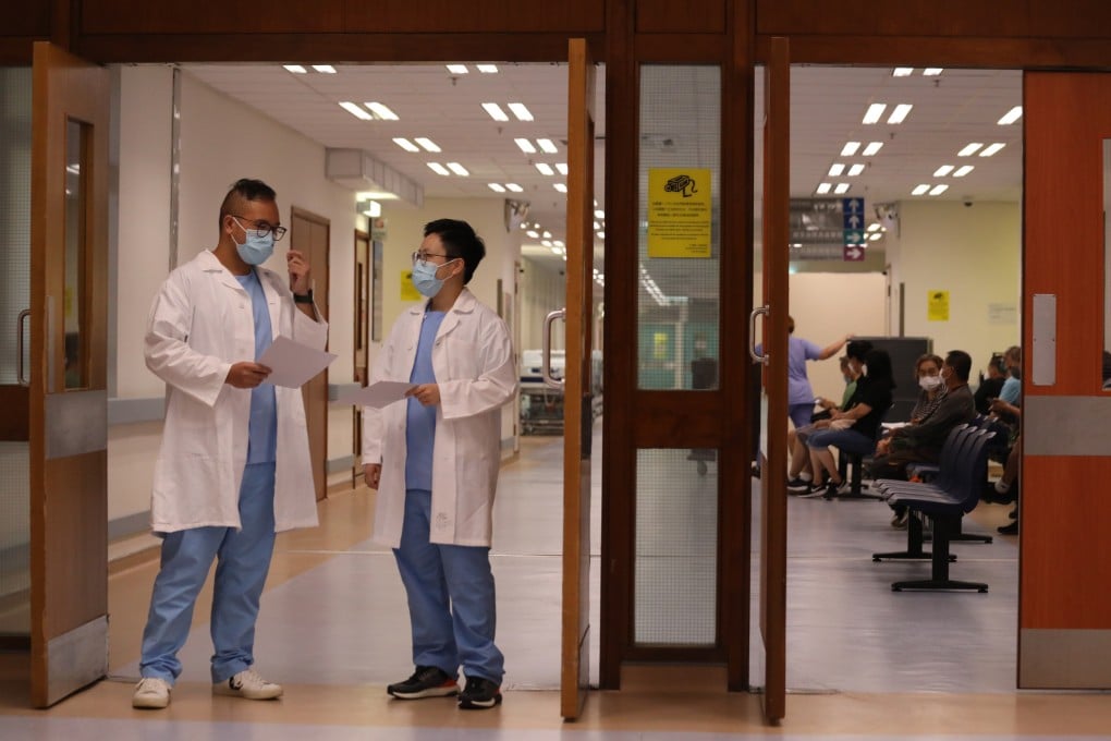 Doctors at Tuen Mun Hospital in New Territories. City leader John Lee has announced a slew of new healthcare measures in his policy address. Photo: Xiaomei Chen