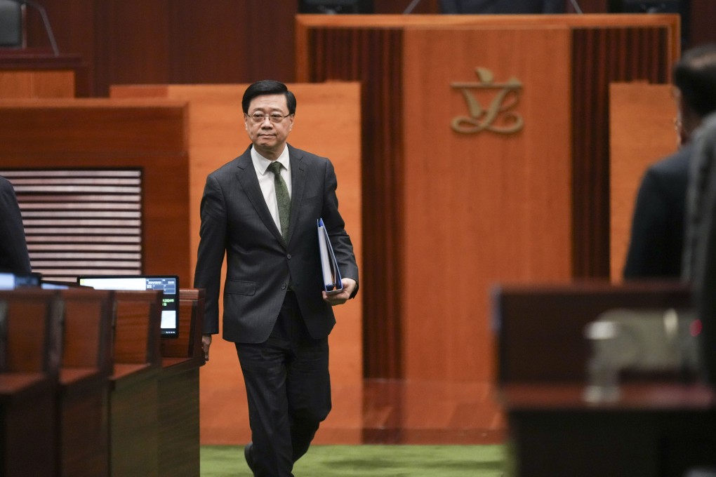 Chief Executive John Lee delivered his third policy address on Wednesday. Photo: Sam Tsang
