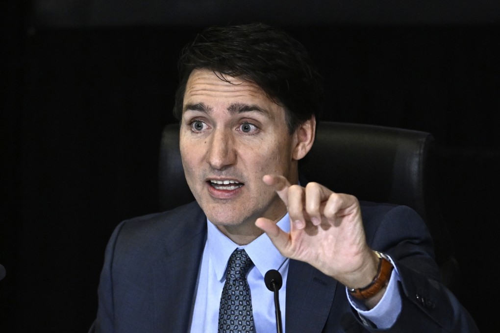 Canada’s Prime Minister Justin Trudeau testifies at the Foreign Interference Commission in Ottawa on Wednesday. Photo: Canadian Press via AP