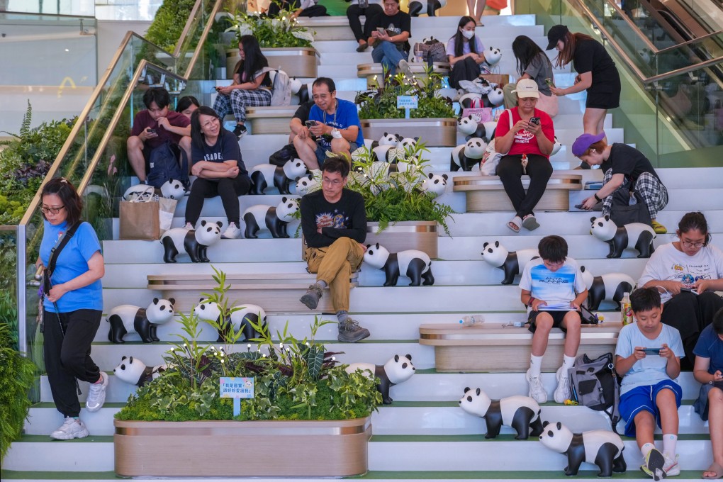 City leader John Lee has pointed to the “panda economy” as an example of opportunities handed to retailers by the government. Photo: Sam Tsang