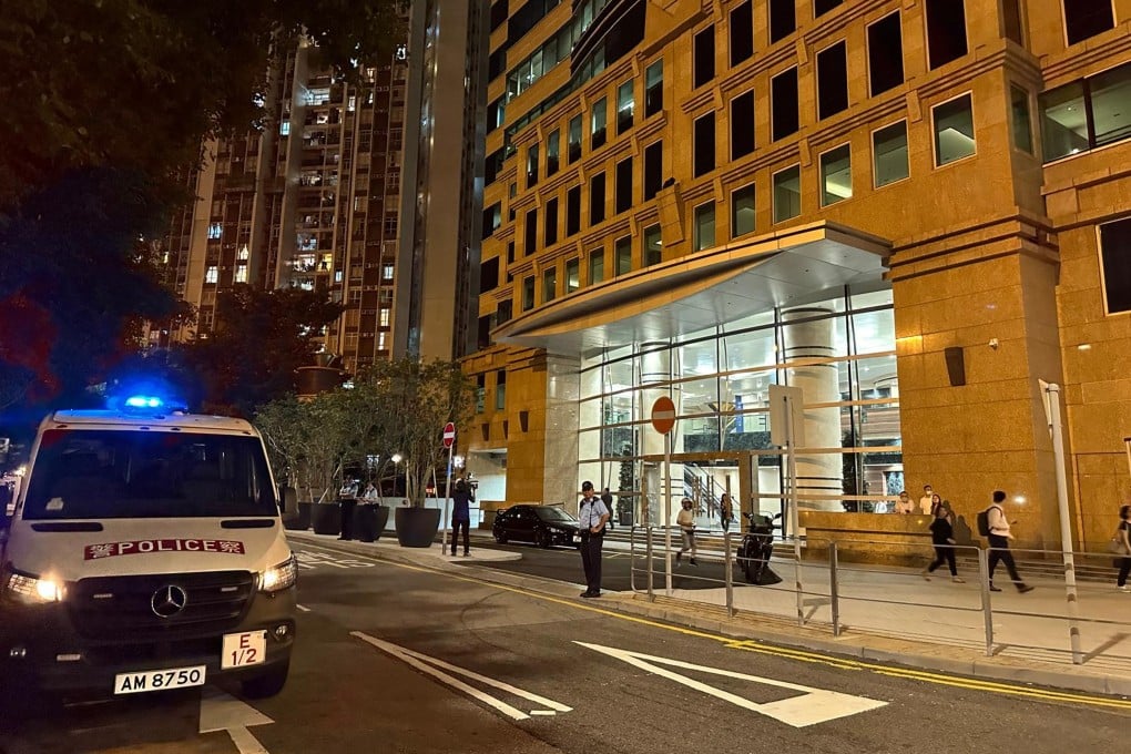 Insurance firm Prudential’s office in Berkshire House on Westlands Road in Quarry Bay. Insurance firms have been targeted in a series of anthrax scares. Photo: Handout