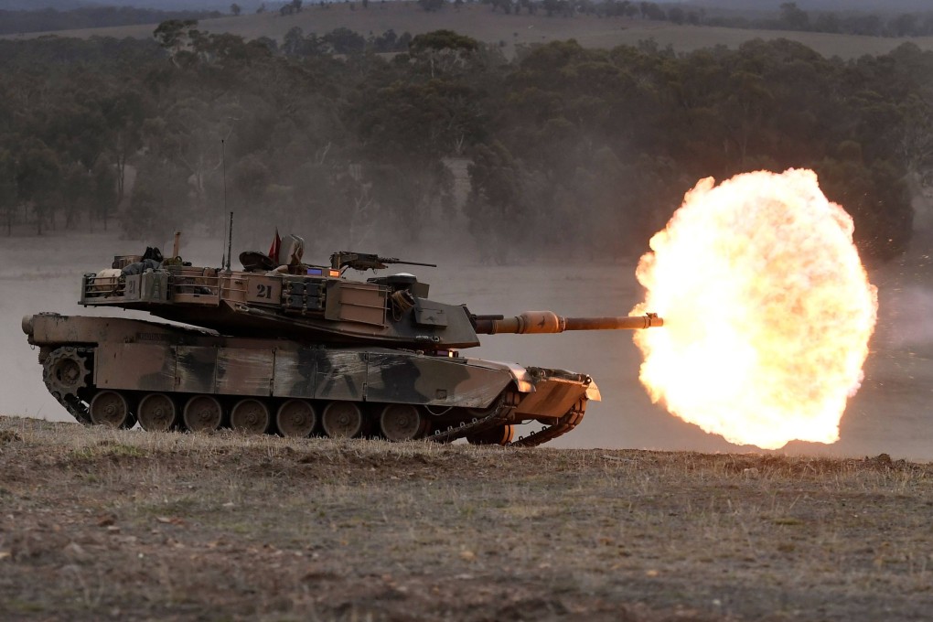 An Australian army M1A1 Abrams main battle tank. File photo: AFP