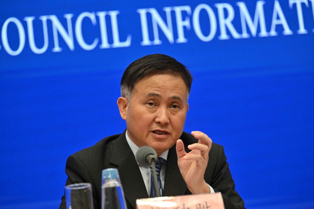 Pan Gongsheng, Governor of the People’s Bank of China, said the bank would consider further cutting the reserve requirement ratio of commercial banks during the current quarter to help shore up the economy. Photo: AFP