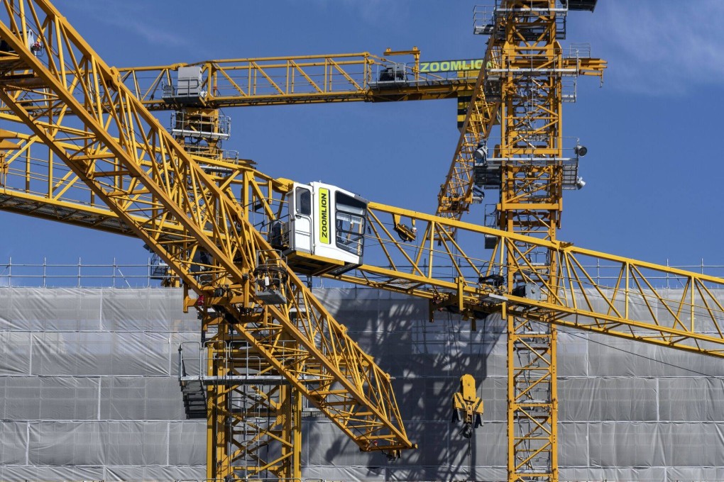 Residential buildings under construction at a project by China Jinmao Holdings Group in Shanghai. Home prices in China fell for a 16th straight month in September. Photo: Bloomberg