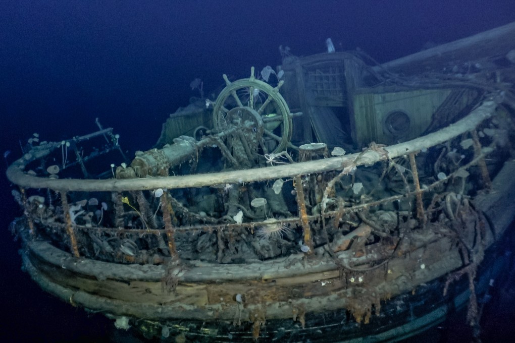 The wreck of Endurance, Sir Ernest Shackleton’s ship, which until 2022 had not been seen since it was crushed by the ice and sank in the Weddell Sea in 1915. A new documentary recounts its discovery and Shackleton’s doomed expedition and escape to safety. Photo: Falklands Maritime Heritage Trust via PA Media/dpa