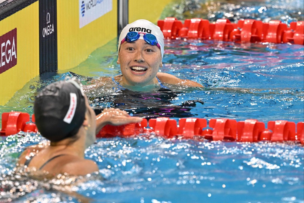 Siobhan Haughey’s double-medal day puts her third in the overall World Cup standings after the competition in Shanghai. Photo: AFP