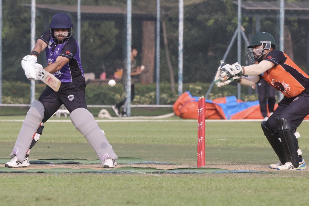 Left hander Yasim Murtaza top scored for Hong Kong in their loss to Sri Lanka ‘A’. Photo: Jonathan Wong