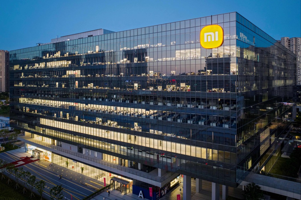 A Xiaomi building in Nanjing, eastern China’s Jiangsu province. Photo: AFP