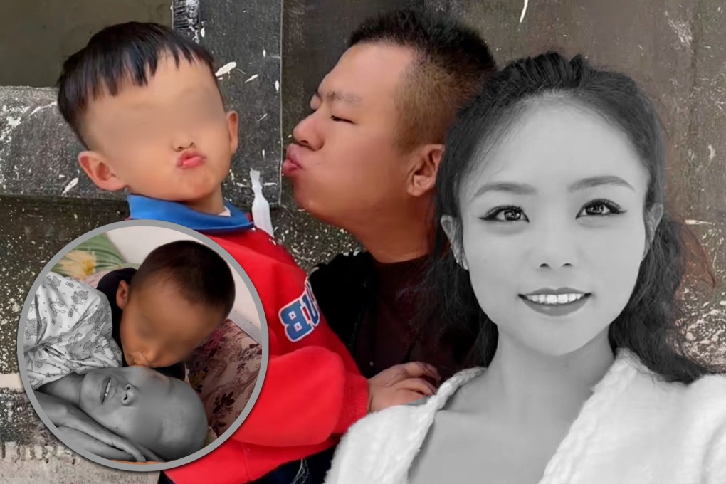 The woman was diagnosed with terminal gallbladder cancer in August last year and passed away this month despite her husband’s relentless efforts to seek specialist treatment. Photo: SCMP composite/Douyin