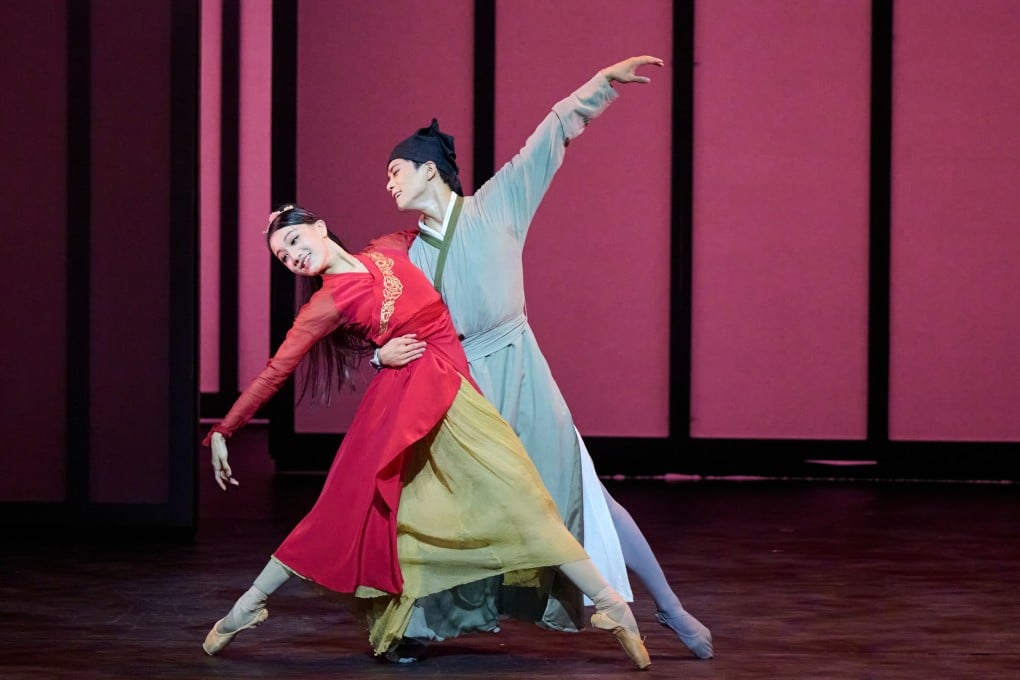 Lai Pengxiang (left) and Shen Jie in a scene from Hong Kong Ballet’s The Butterfly Lovers. Photo: Conrad Dy-Liacco/Hong Kong Ballet