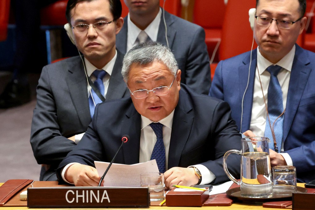 China’s permanent representative to the UN Fu Cong alluded to US policy when he criticised countries with a “small yard and high fence” policy regarding tech and industry. Photo: Reuters