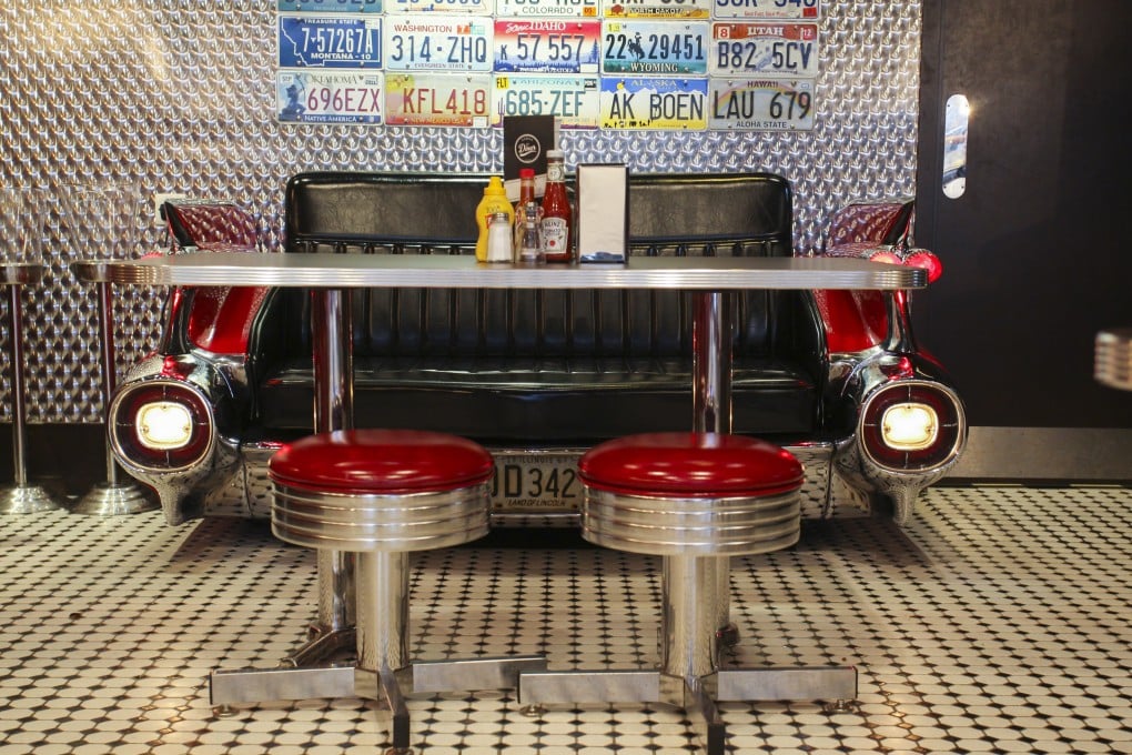 A table at The Diner in Central, Hong Kong. The restaurant is one of several North American-style diners in Hong Kong. Photo: SCMP