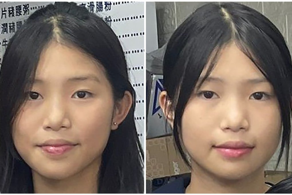 Hong Kong police have issued two separate appeals to locate 15-year-old twin sisters Kong Wing-ki and Kong Wing-yan. Photo: Handout