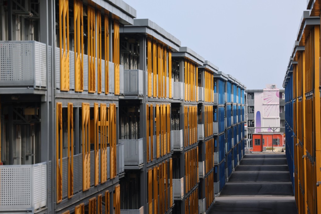 The unused Covid-19 isolation facilities in Kai Tak are set to be converted into a youth hostel. Photo: Jelly Tse