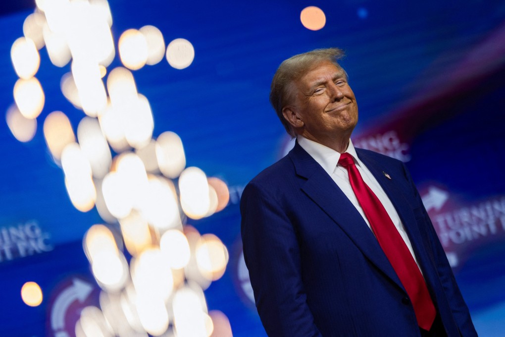 Donald Trump at a campaign event in Duluth, Georgia, on Wednesday. Photo: Reuters