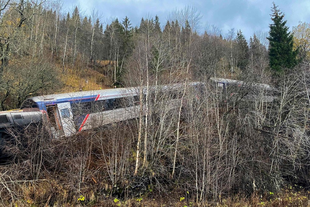 A train carrying between “50 and 70 passengers” in northern Norway derailed on Thursday. Photo: AFP