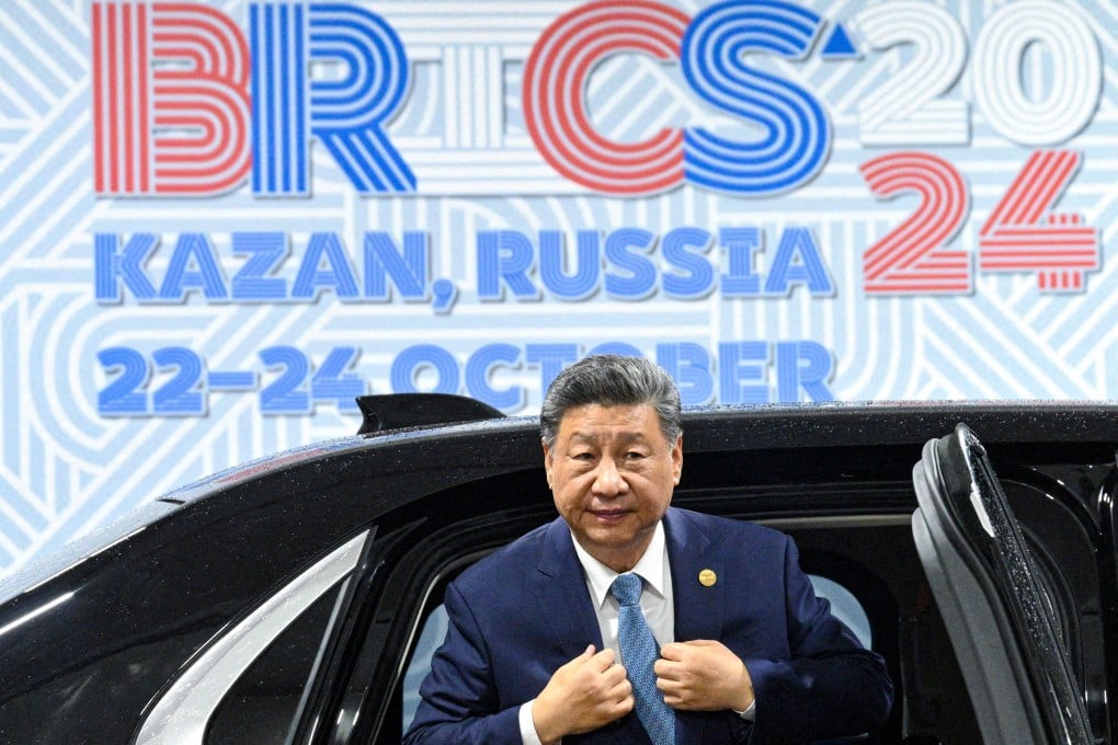 President Xi Jinping attends the Brics summit in Russia on Wednesday. Photo: Reuters