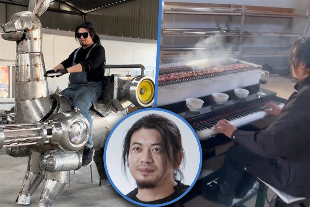 China’s much-loved creator of weird inventions, widely known as “Useless Edison”, says rumours about his retirement are not true. Photo: SCMP composite/YouTube/Sohu