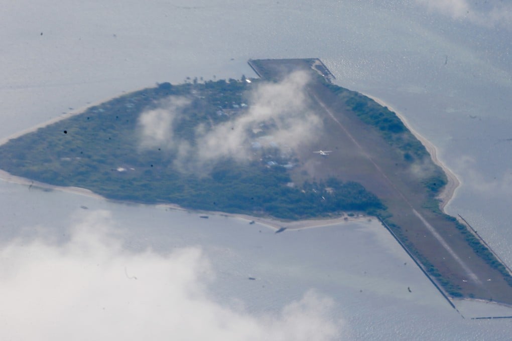 Thitu Island pictured from the air in 2017. Photo: AP