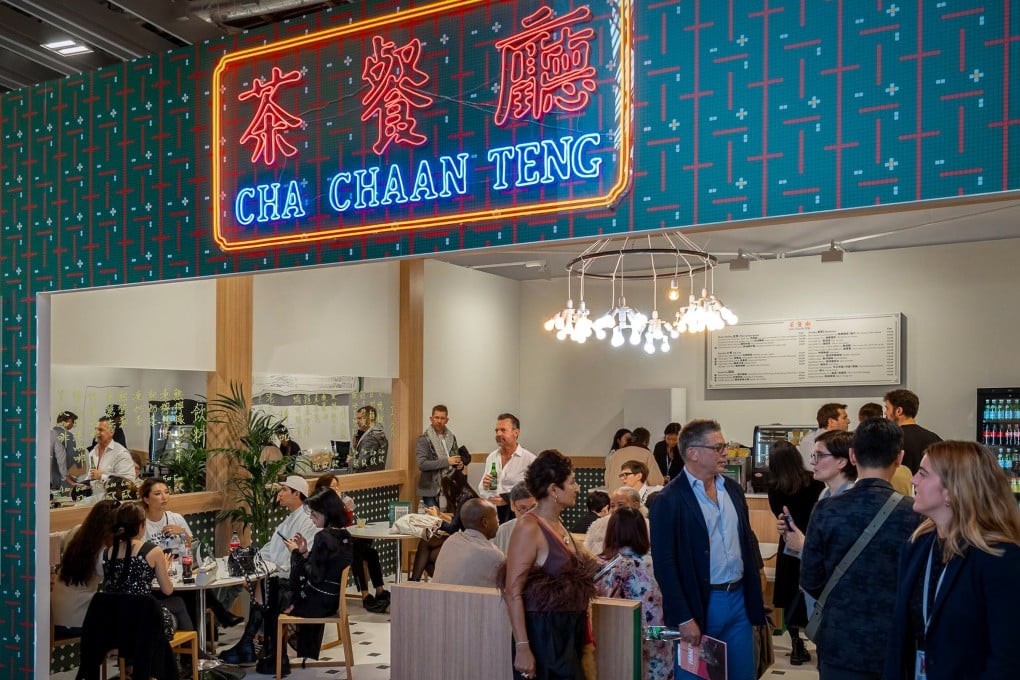 The Cha Chaan Teng pop-up created by the Hong Kong Tourism Board at Art Basel Paris under a three-year partnership to showcase the city’s culture to a global audience. Photo: Hong Kong Tourism Board (HKTB)