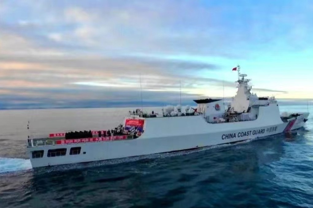 China’s coastguard entered the Arctic Ocean for the first time last month during a joint patrol with Russia. Photo: Weibo/央视军事