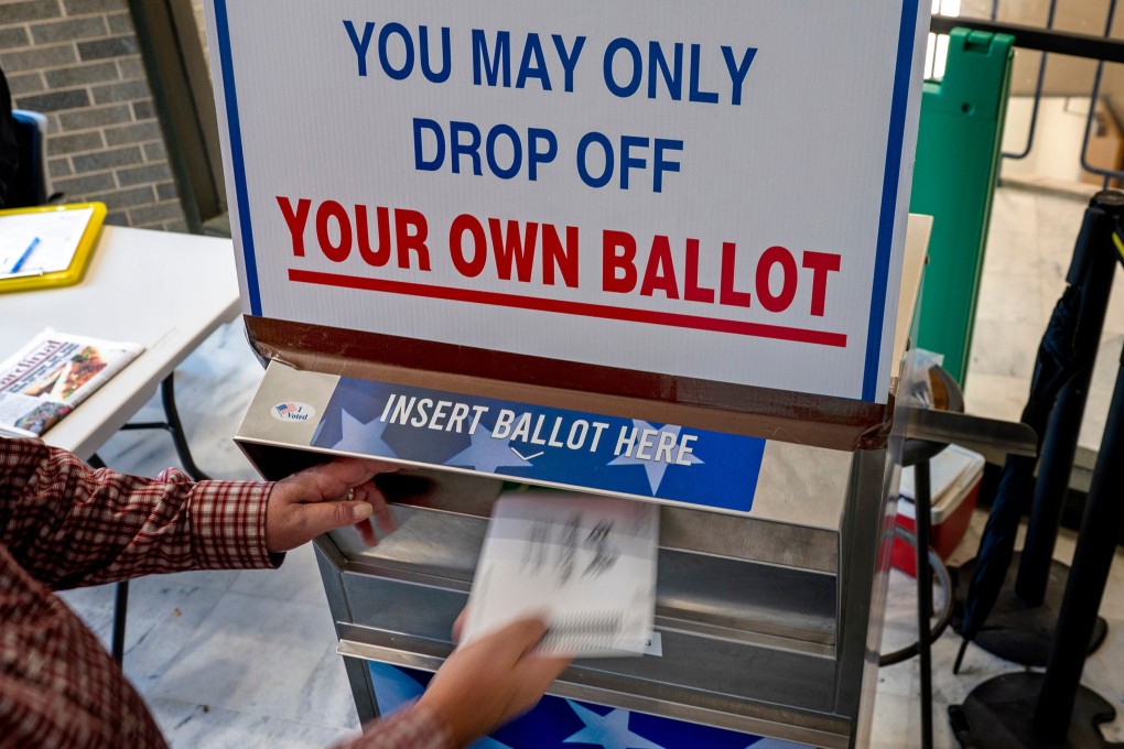 A Bucks County ballot drop-off centre in Doylestown, Pennsylvania. Photo: TNS