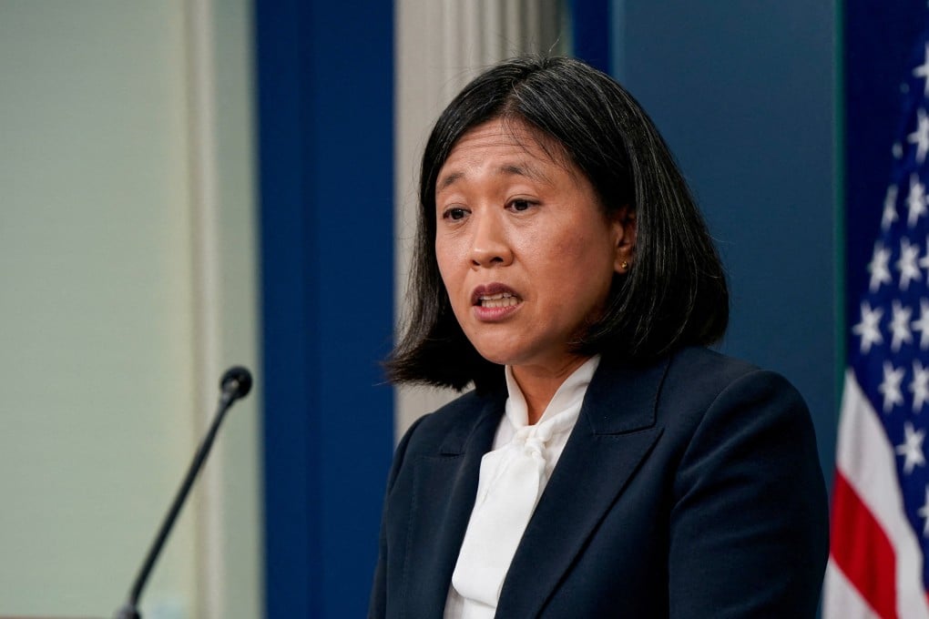 US Trade Representative Katherine Tai urged Brazilian officials to evaluate the risks of joining China’s Belt and Road Initiative. Photo: Reuters