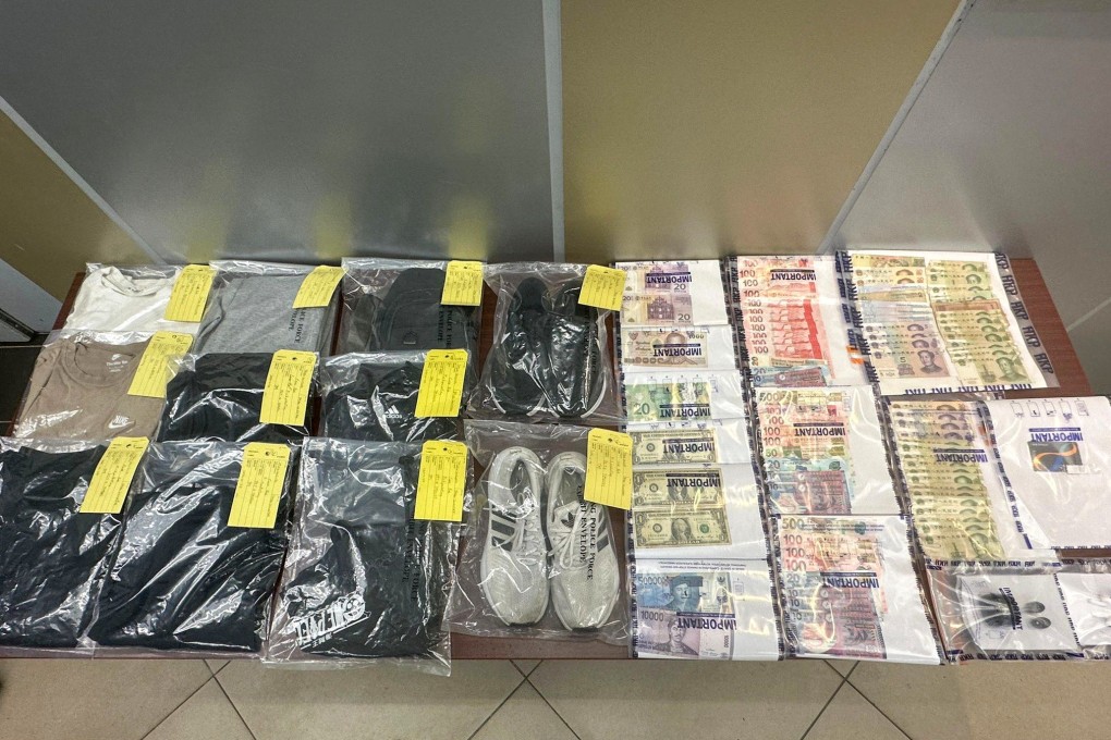 Police display evidence seized during the operation targeting thieves. Photo: Handout