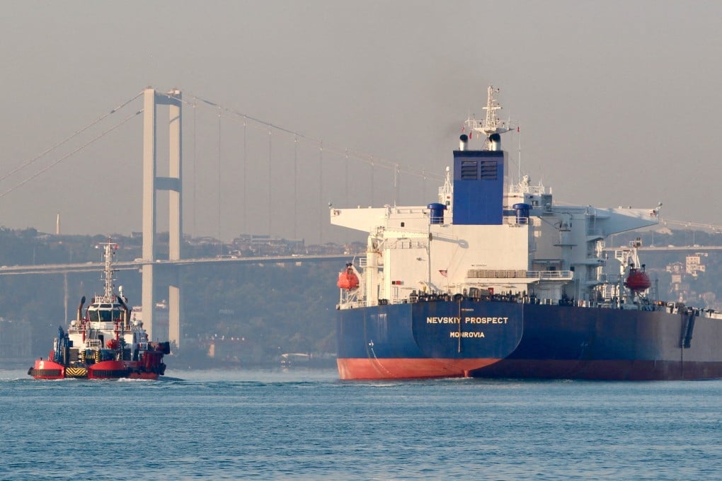 A file photo of the crude oil tanker Nevskiy Prospect, owned by Russia’s leading tanker group Sovcomflot. Photo: Reuters