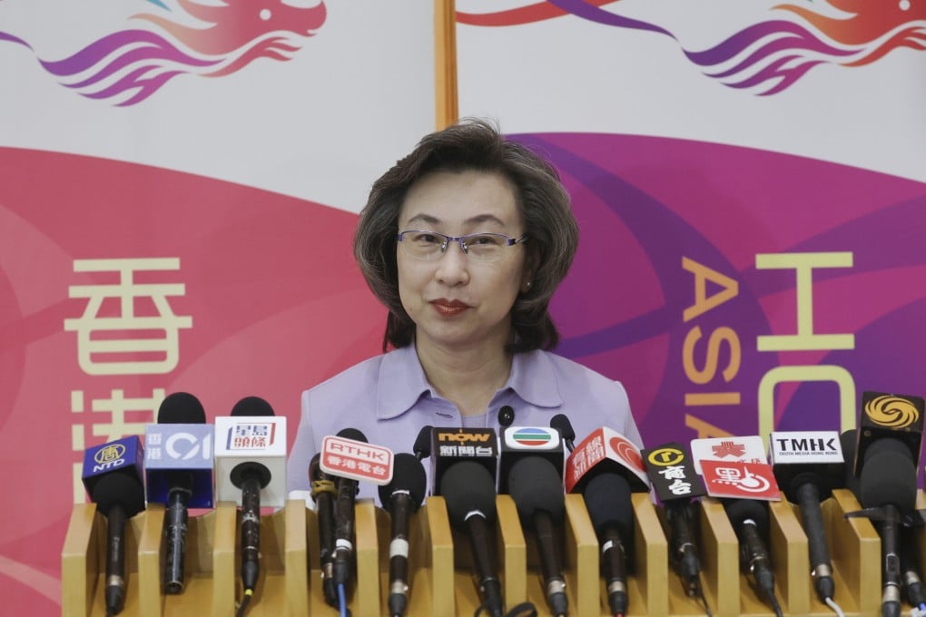 Secretary for the Civil Service Ingrid Yeung Ho Poi-yan told lawmakers on the public service panel the government had drawn the line at three years because preschool children needed more care. Photo: SCMP / Edmond So