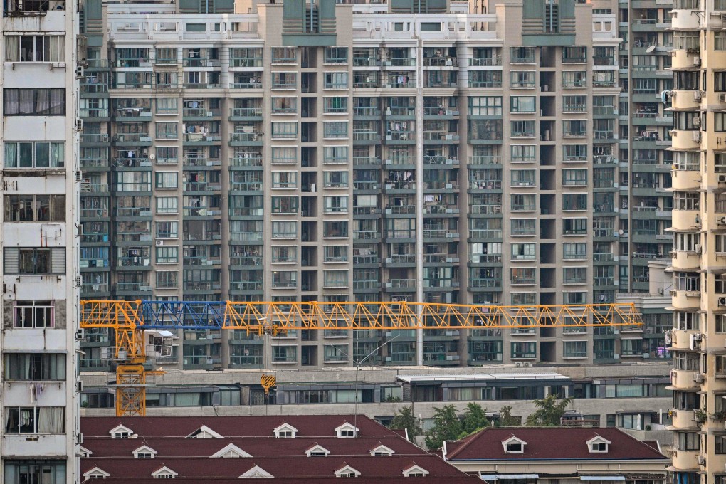 Residential buildings in Shangai’s Jingan district. Property transactions in China’s biggest city have risen this month. Photo: AFP