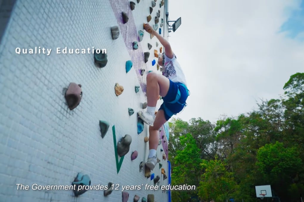 The video has attracted criticism for failing to align with the city’s tertiary education push. Photo: SCMP