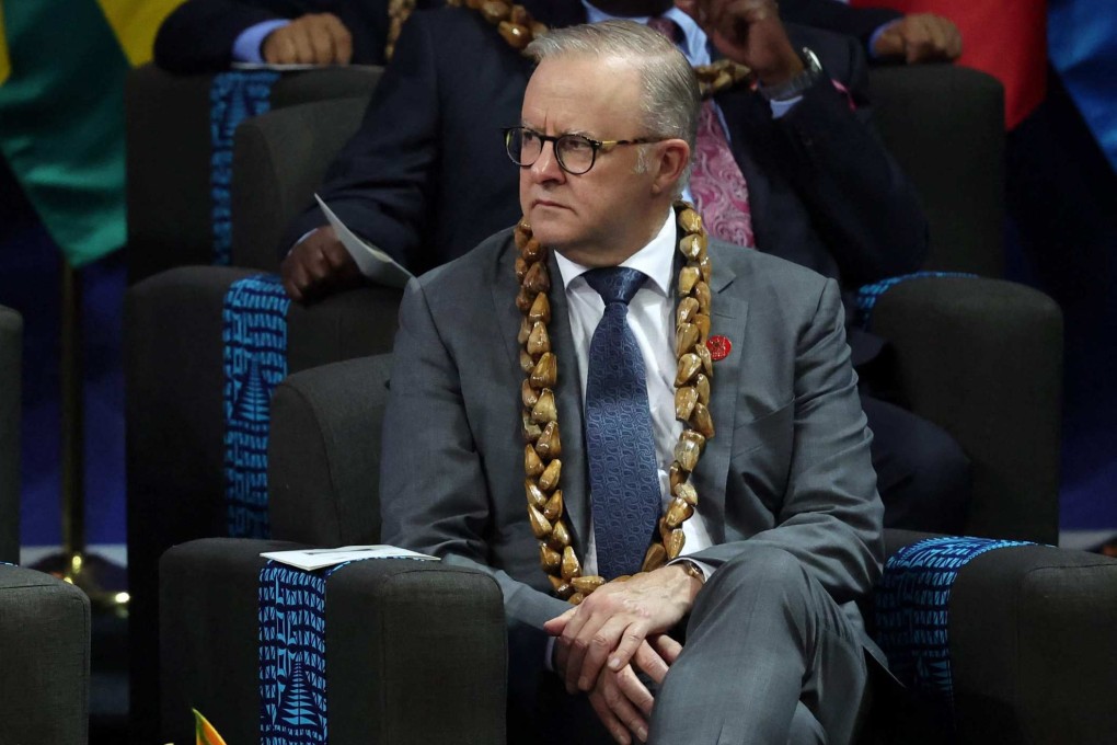 Australia’s Prime Minister Anthony Albanese attends the opening ceremony of a Commonwealth summit in Samoa on Friday. Photo: AFP