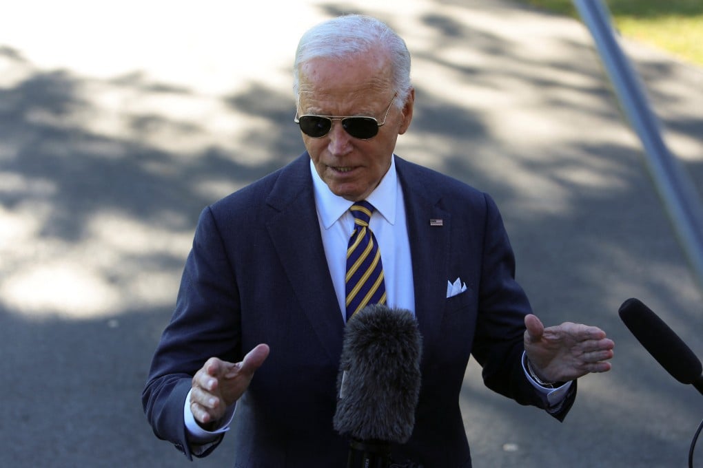 US President Joe Biden at the White House in Washington on Monday. The Mexican government has raised concerns about the Biden administration’s proposal to prohibit key Chinese software and hardware in connected vehicles on American roads over national security concerns. Photo: Reuters