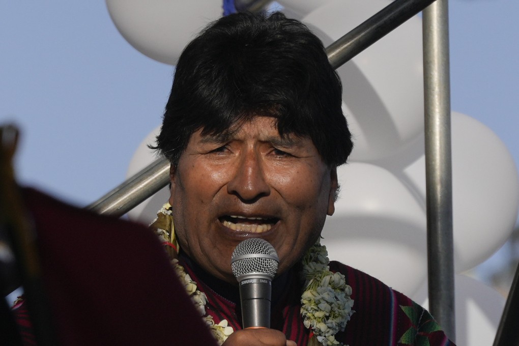 Bolivia’s former president Evo Morales. File photo: AP
