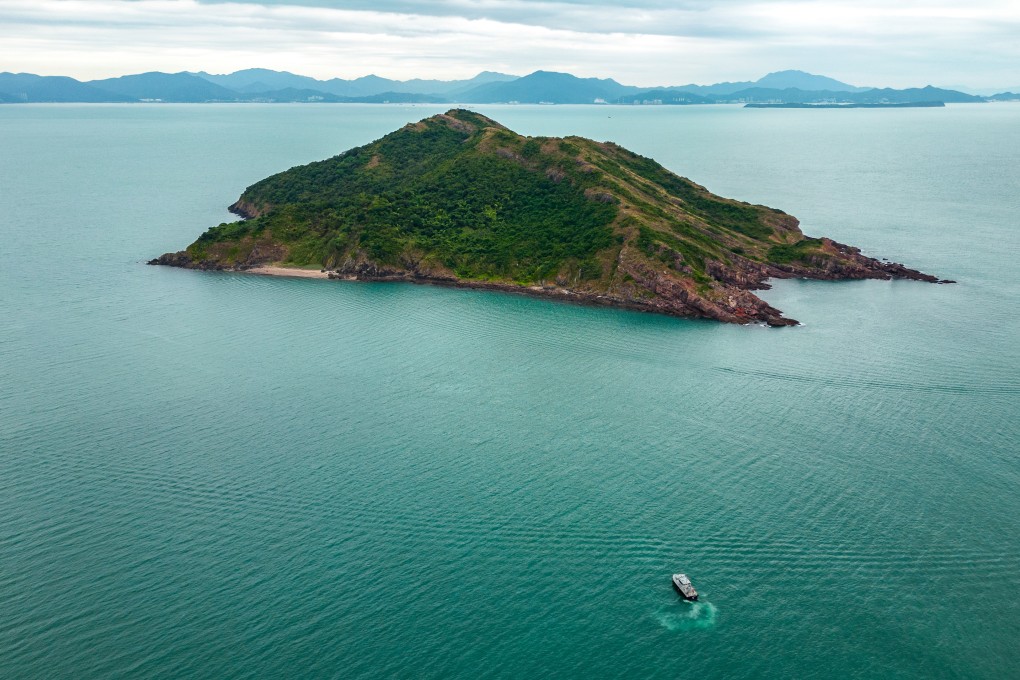 Port Island is currently sealed off for further geological investigation after the recent discovery of dinosaur fossils for the first time in Hong Kong. Photo: Eugene Lee