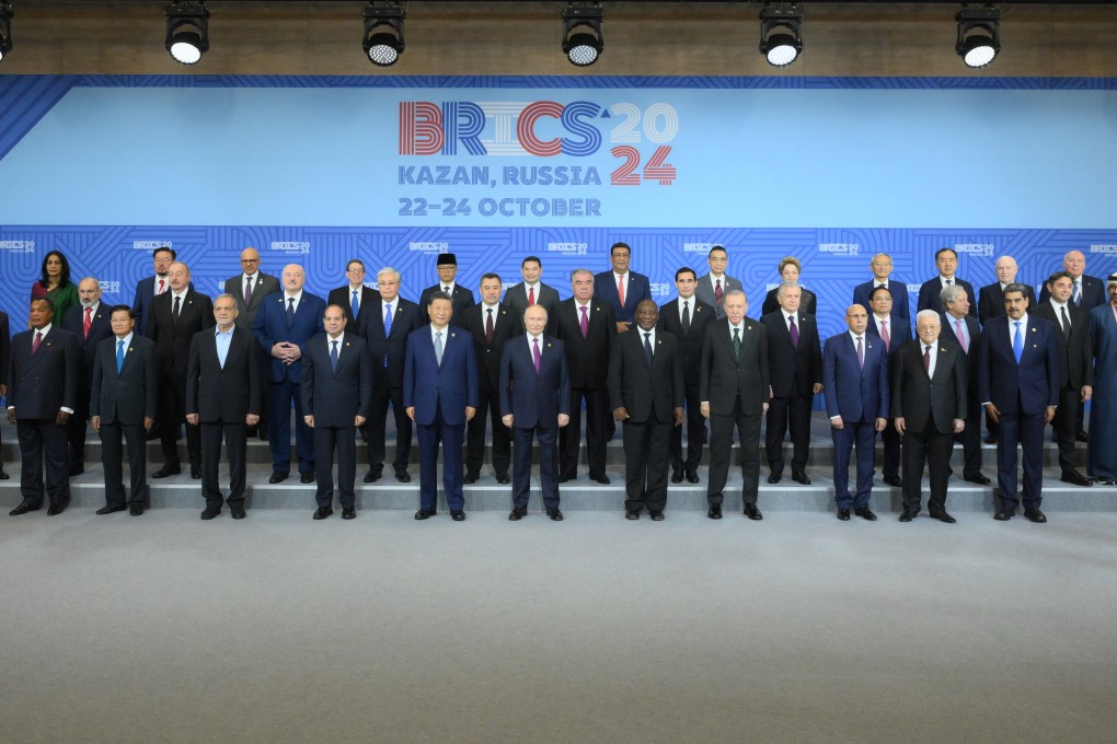 World leaders pose for a group photo of the 16th BRICS Summit. Photo: Sergey Bobylev/BRICS/dpa
